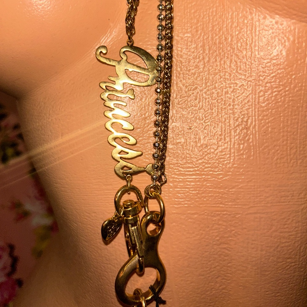 Betsey Johnson Malibu barbie vintage pink flamingo palm tree princess star fob - Picture 7 of 10